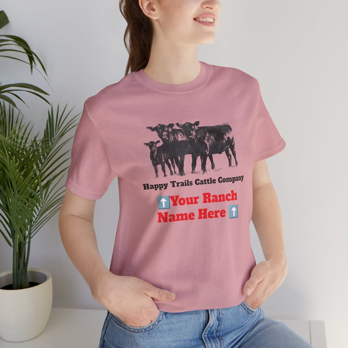 Beef, Cattle, Personalized, Ranch Shirt, Farm Tee, Jersey Short Sleeve Tee - SmorgeousByGina