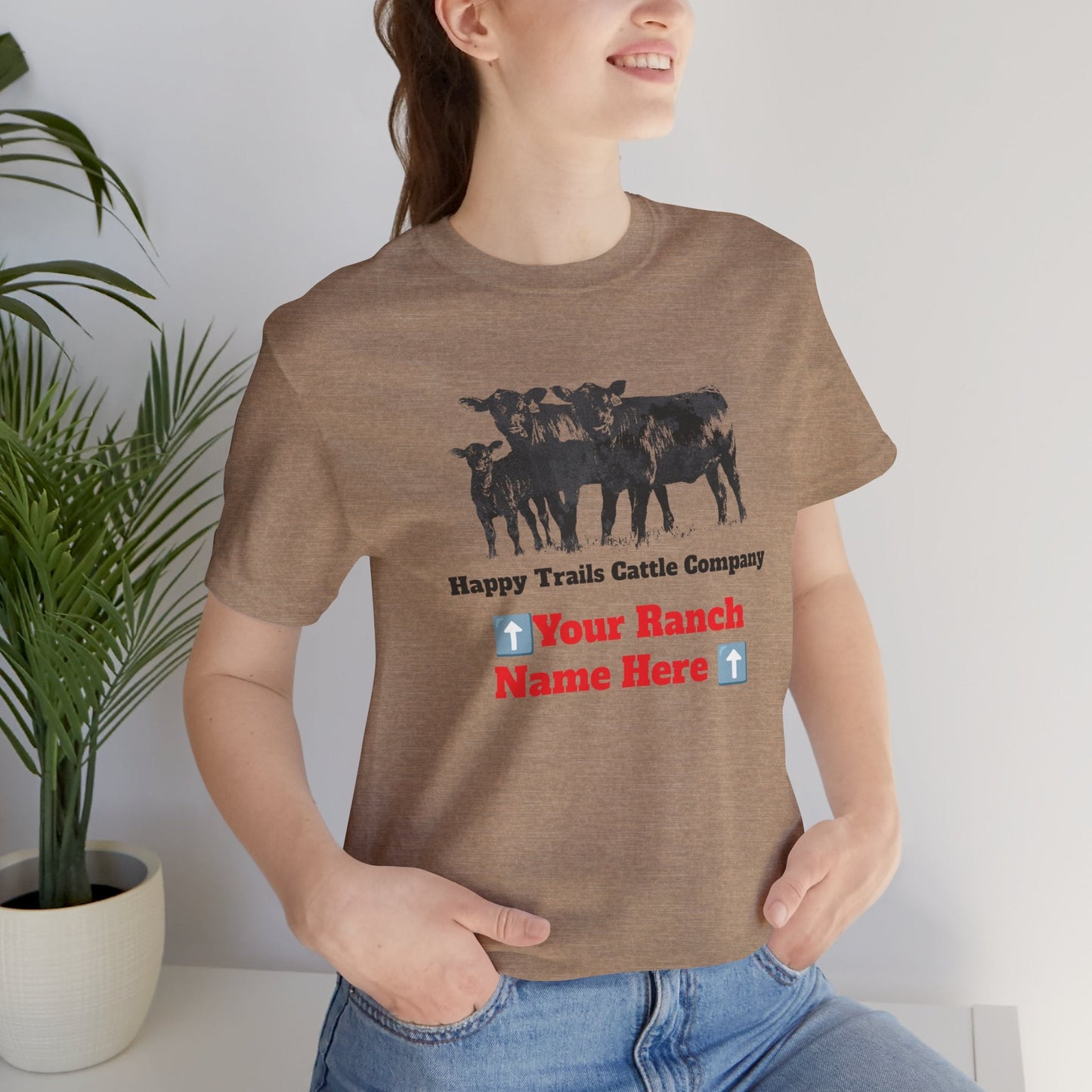 Beef, Cattle, Personalized, Ranch Shirt, Farm Tee, Jersey Short Sleeve Tee - SmorgeousByGina