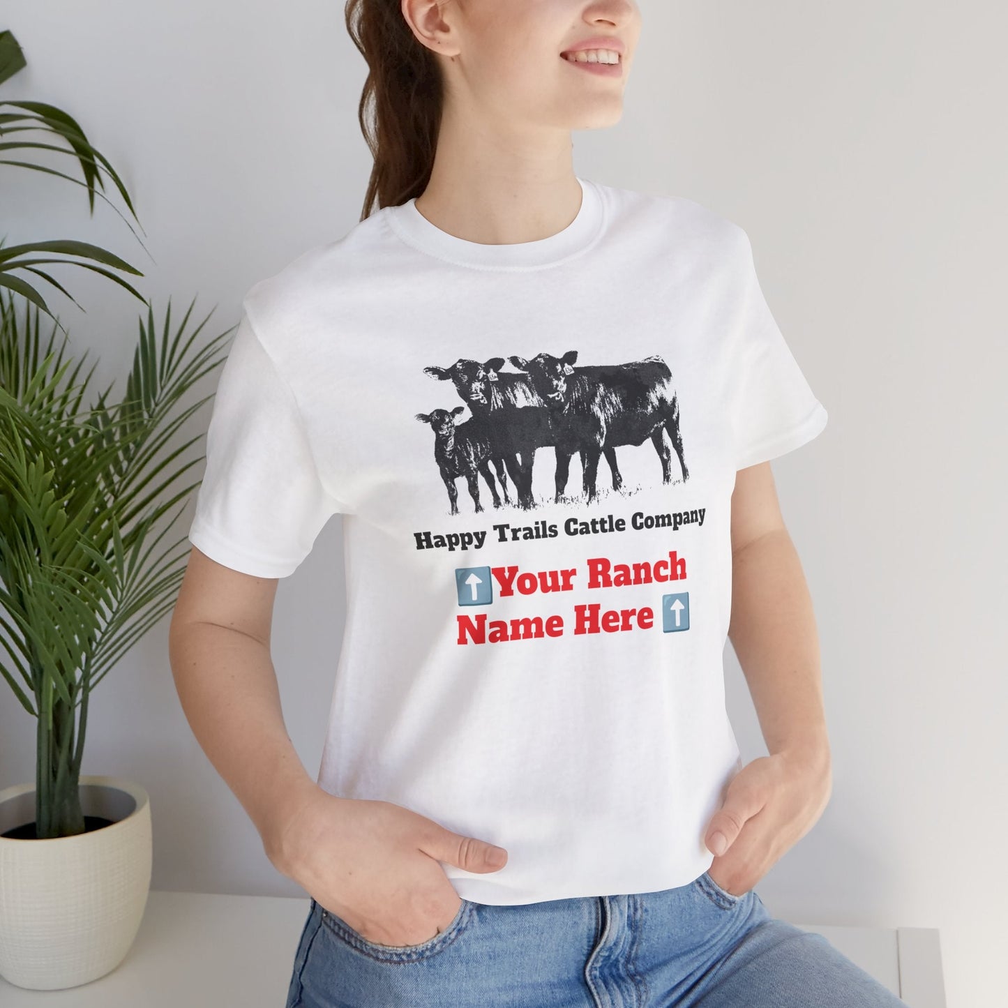 Beef, Cattle, Personalized, Ranch Shirt, Farm Tee, Jersey Short Sleeve Tee - SmorgeousByGina