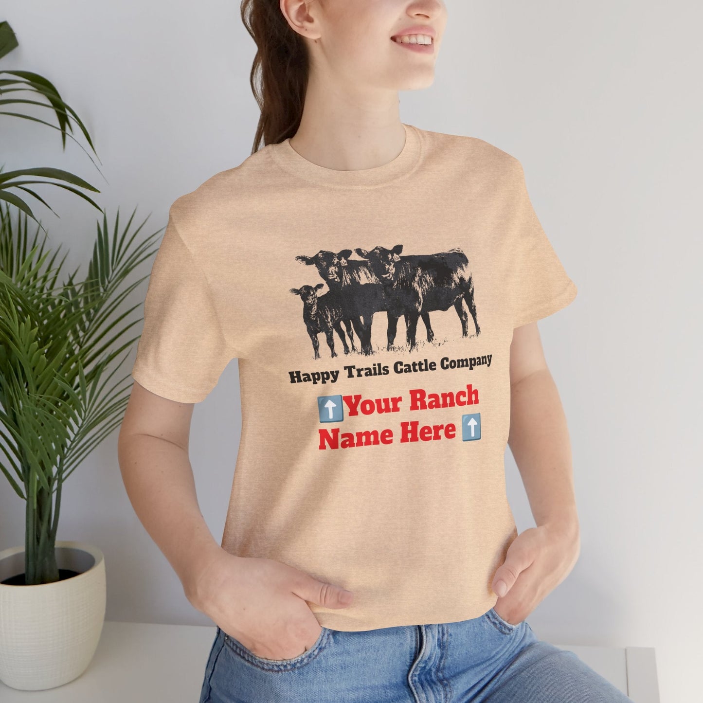 Beef, Cattle, Personalized, Ranch Shirt, Farm Tee, Jersey Short Sleeve Tee - SmorgeousByGina