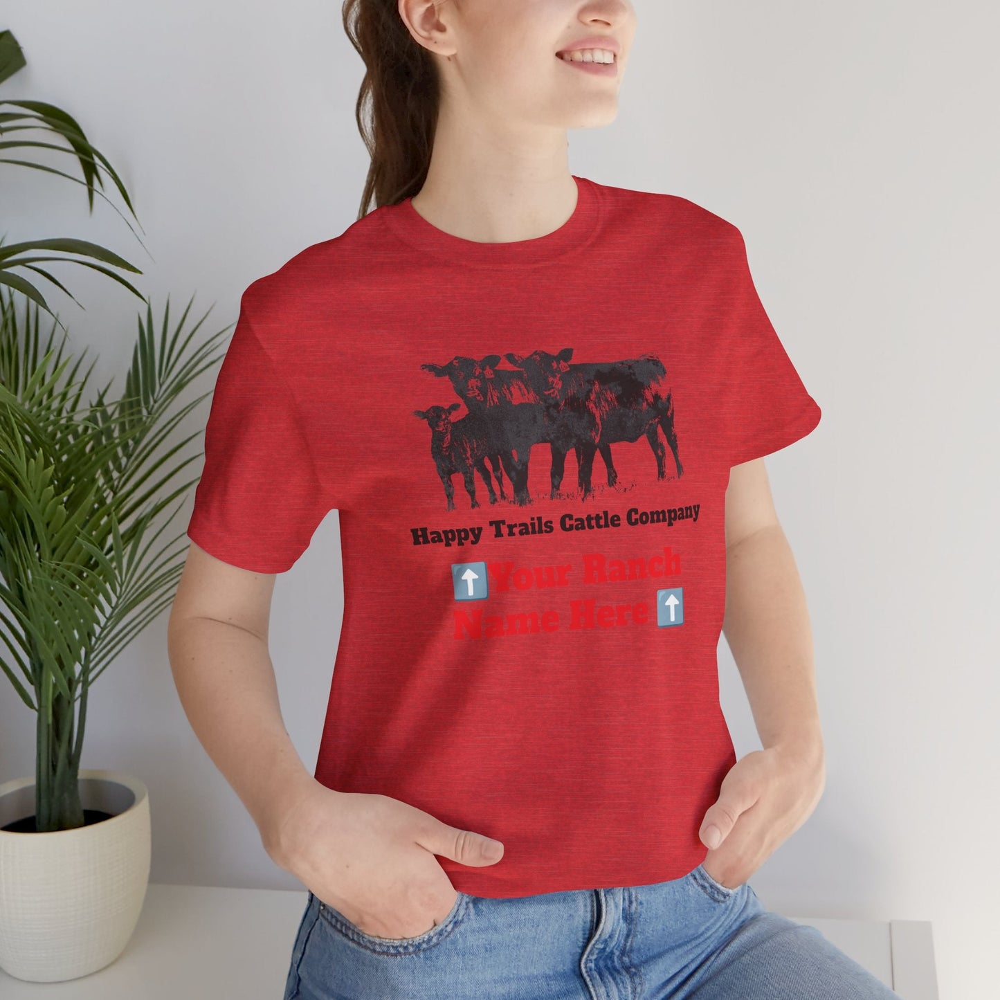 Beef, Cattle, Personalized, Ranch Shirt, Farm Tee, Jersey Short Sleeve Tee - SmorgeousByGina