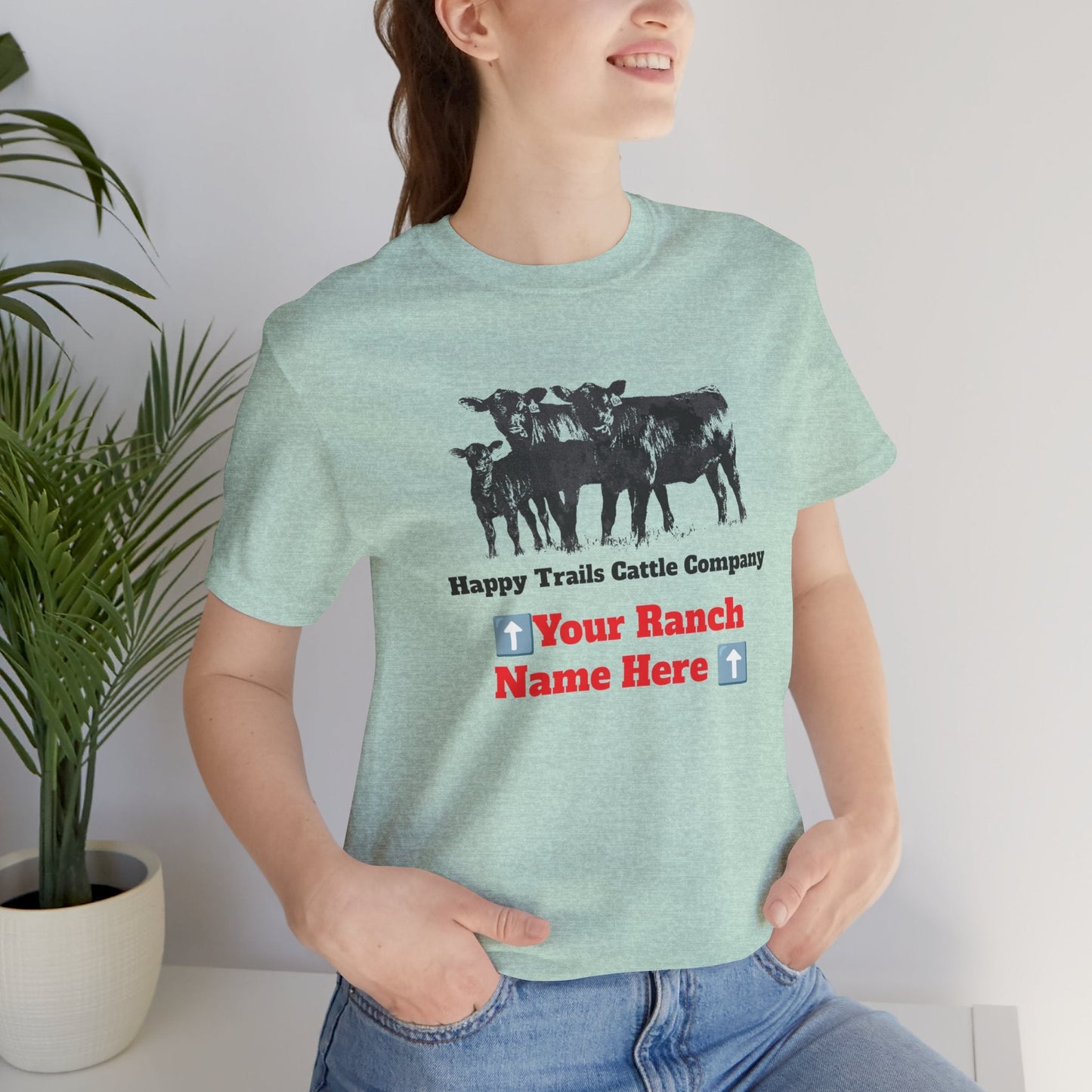 Beef, Cattle, Personalized, Ranch Shirt, Farm Tee, Jersey Short Sleeve Tee - SmorgeousByGina