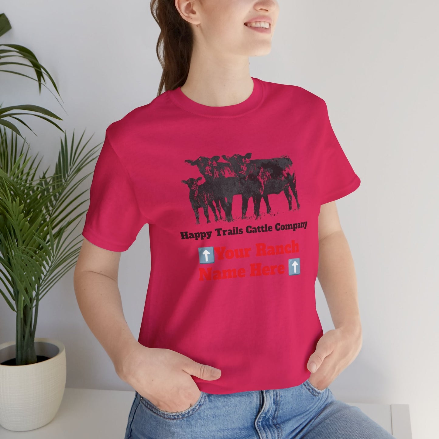 Beef, Cattle, Personalized, Ranch Shirt, Farm Tee, Jersey Short Sleeve Tee - SmorgeousByGina