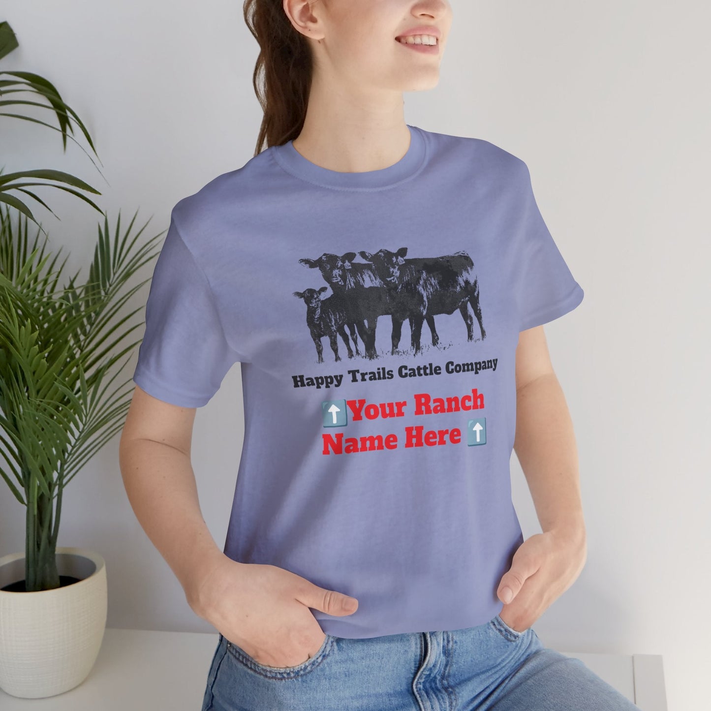 Beef, Cattle, Personalized, Ranch Shirt, Farm Tee, Jersey Short Sleeve Tee - SmorgeousByGina