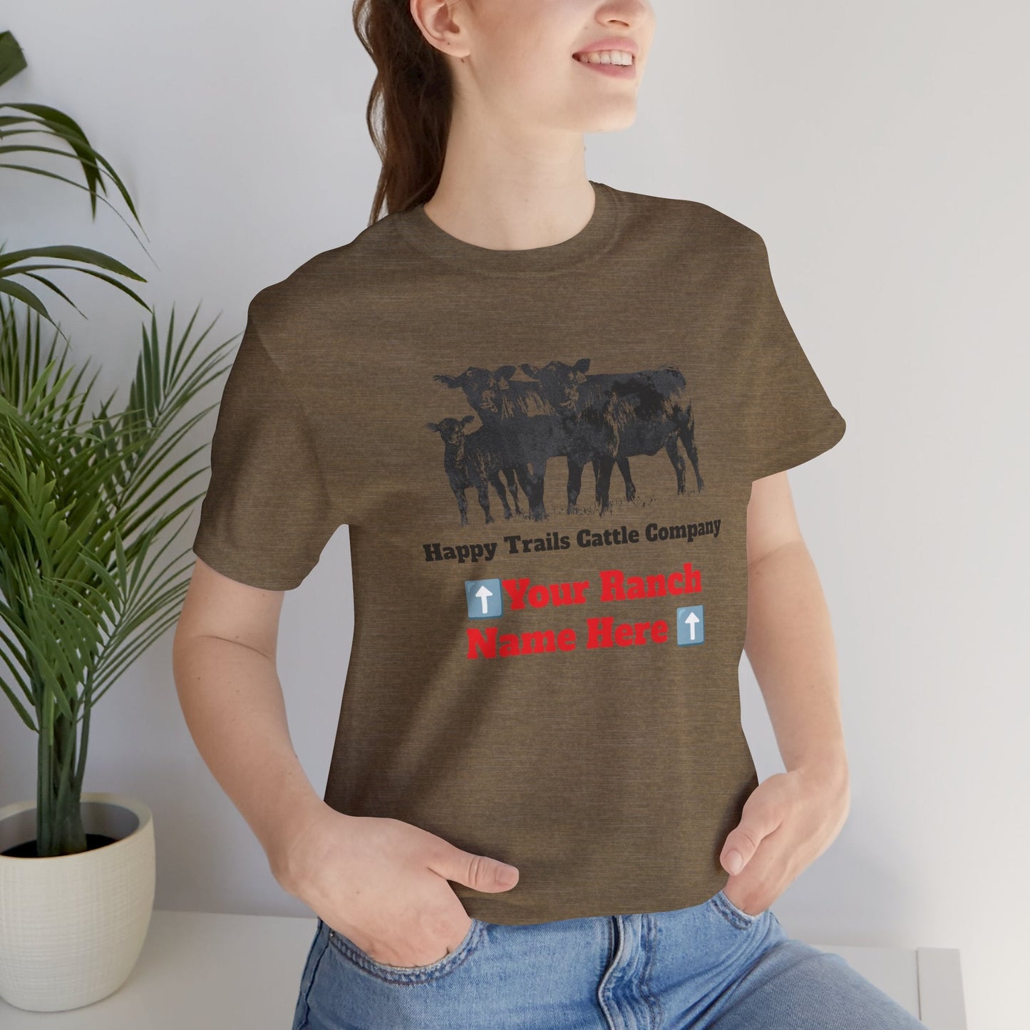 Beef, Cattle, Personalized, Ranch Shirt, Farm Tee, Jersey Short Sleeve Tee - SmorgeousByGina