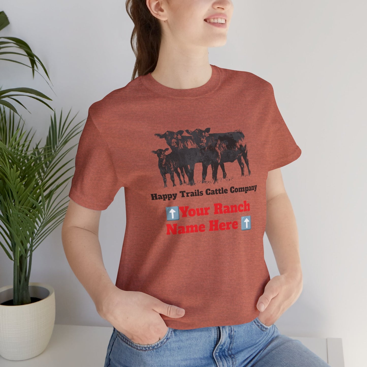 Beef, Cattle, Personalized, Ranch Shirt, Farm Tee, Jersey Short Sleeve Tee - SmorgeousByGina