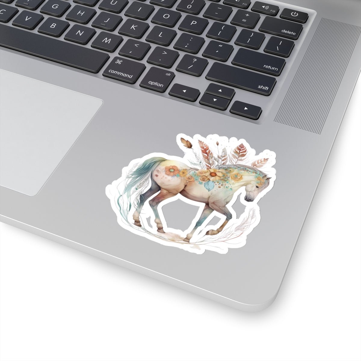 Boho Horse, Floral and Feathers Kiss-Cut Stickers - SmorgeousByGina