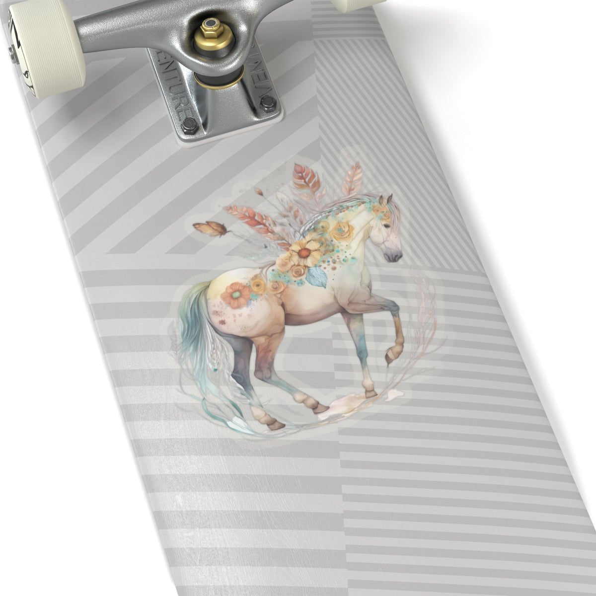 Boho Horse, Floral and Feathers Kiss-Cut Stickers - SmorgeousByGina