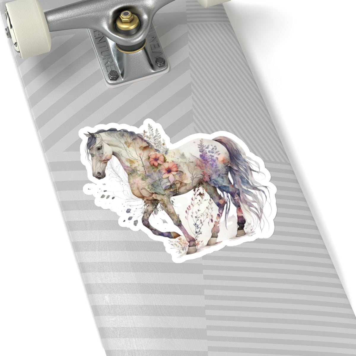 Boho Horse, Floral, Horse, Kiss-Cut Stickers - SmorgeousByGina
