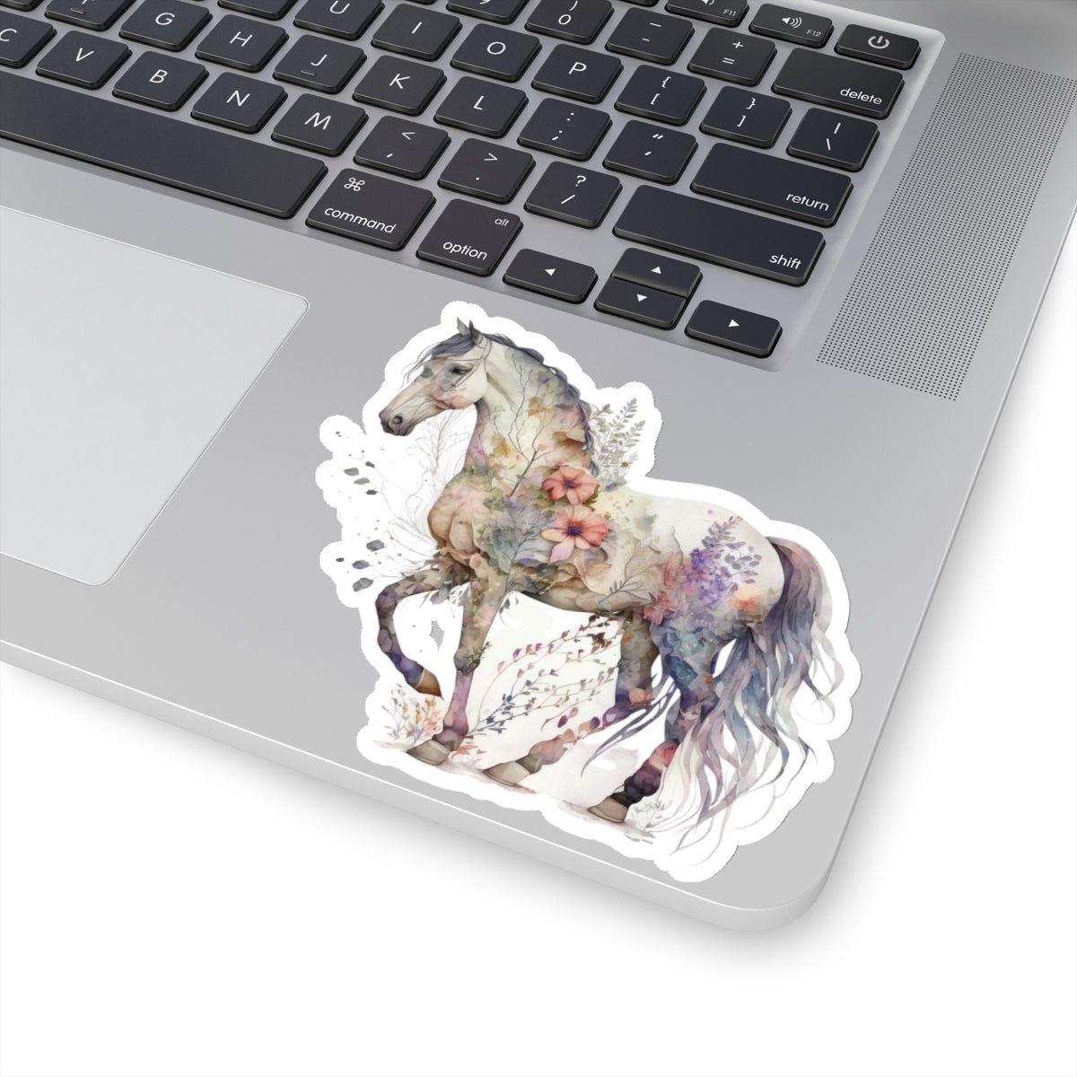 Boho Horse, Floral, Horse, Kiss-Cut Stickers - SmorgeousByGina