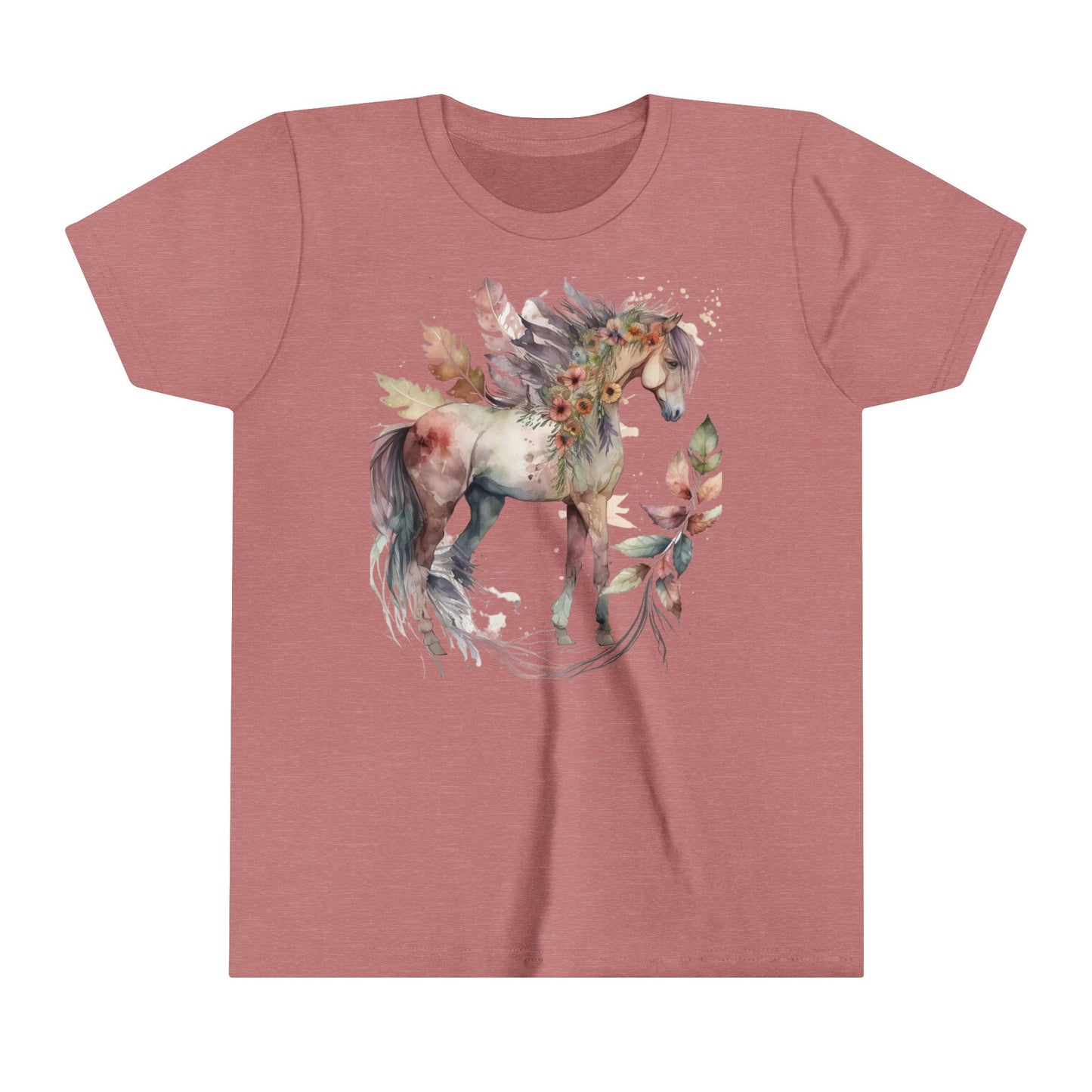 Boho Horse, Youth Short Sleeve Tee, Horse Tee - SmorgeousByGina