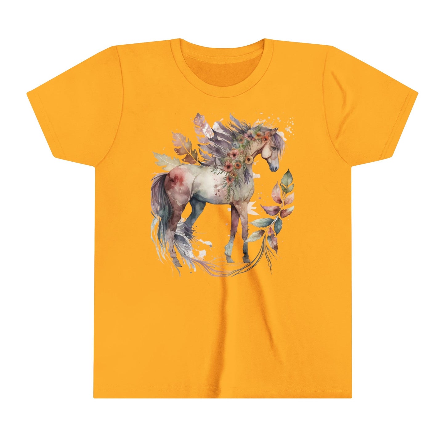 Boho Horse, Youth Short Sleeve Tee, Horse Tee - SmorgeousByGina