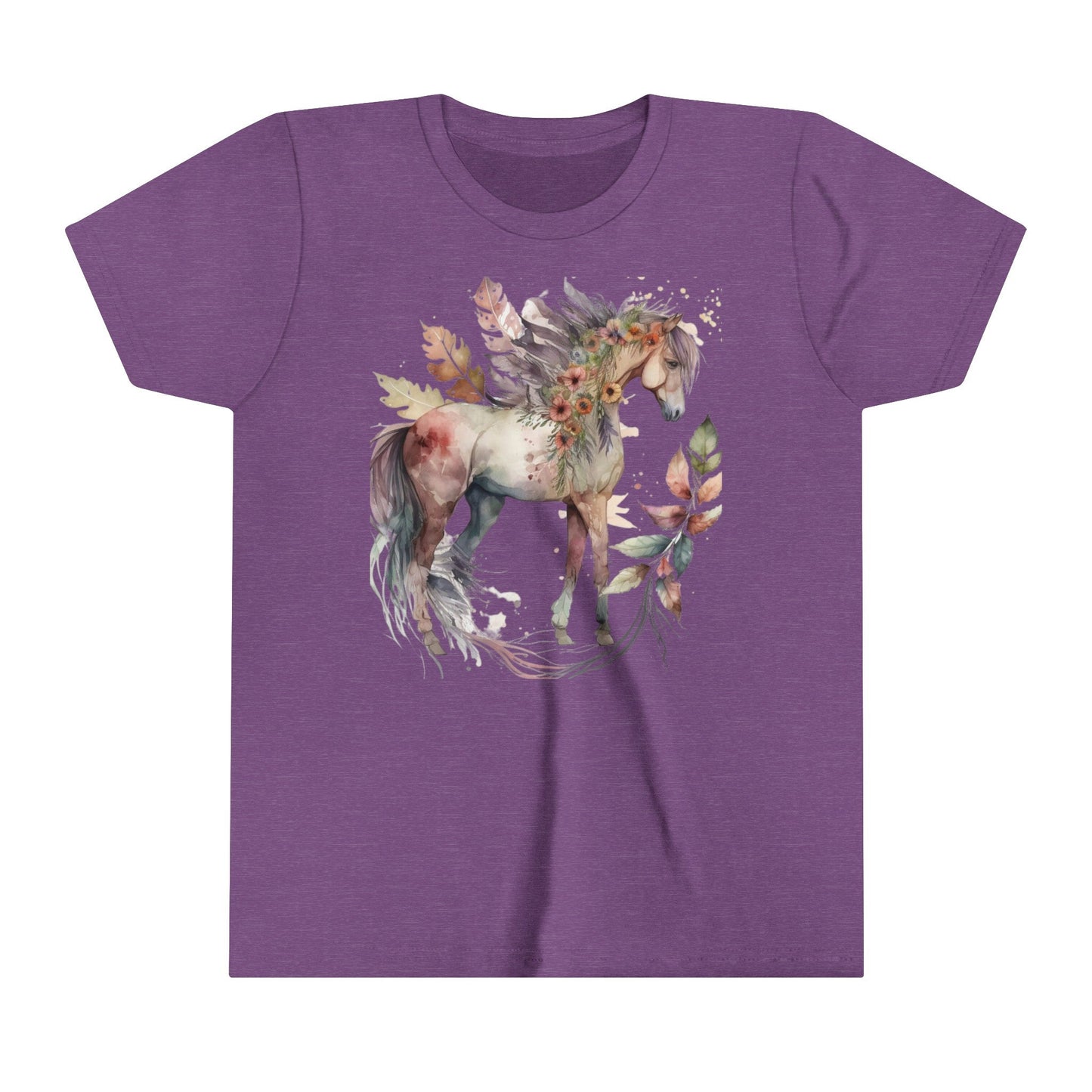 Boho Horse, Youth Short Sleeve Tee, Horse Tee - SmorgeousByGina