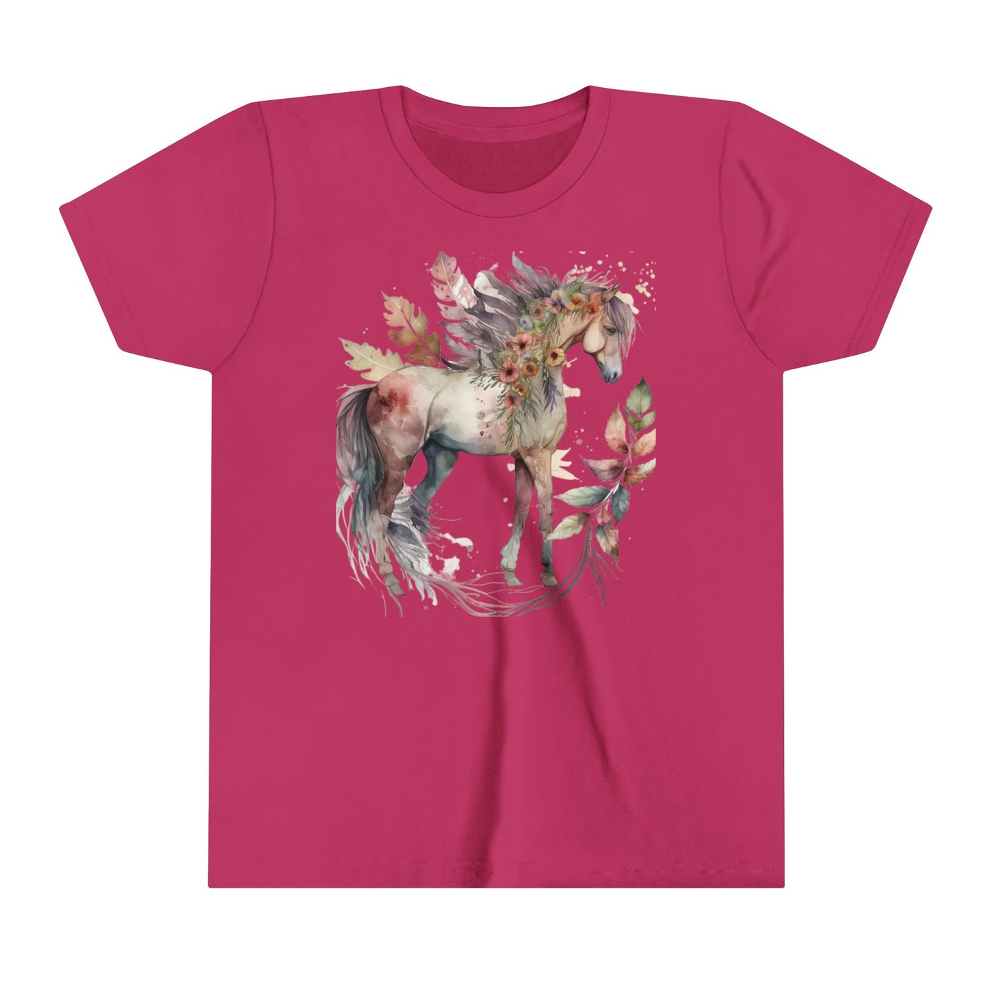 Boho Horse, Youth Short Sleeve Tee, Horse Tee - SmorgeousByGina