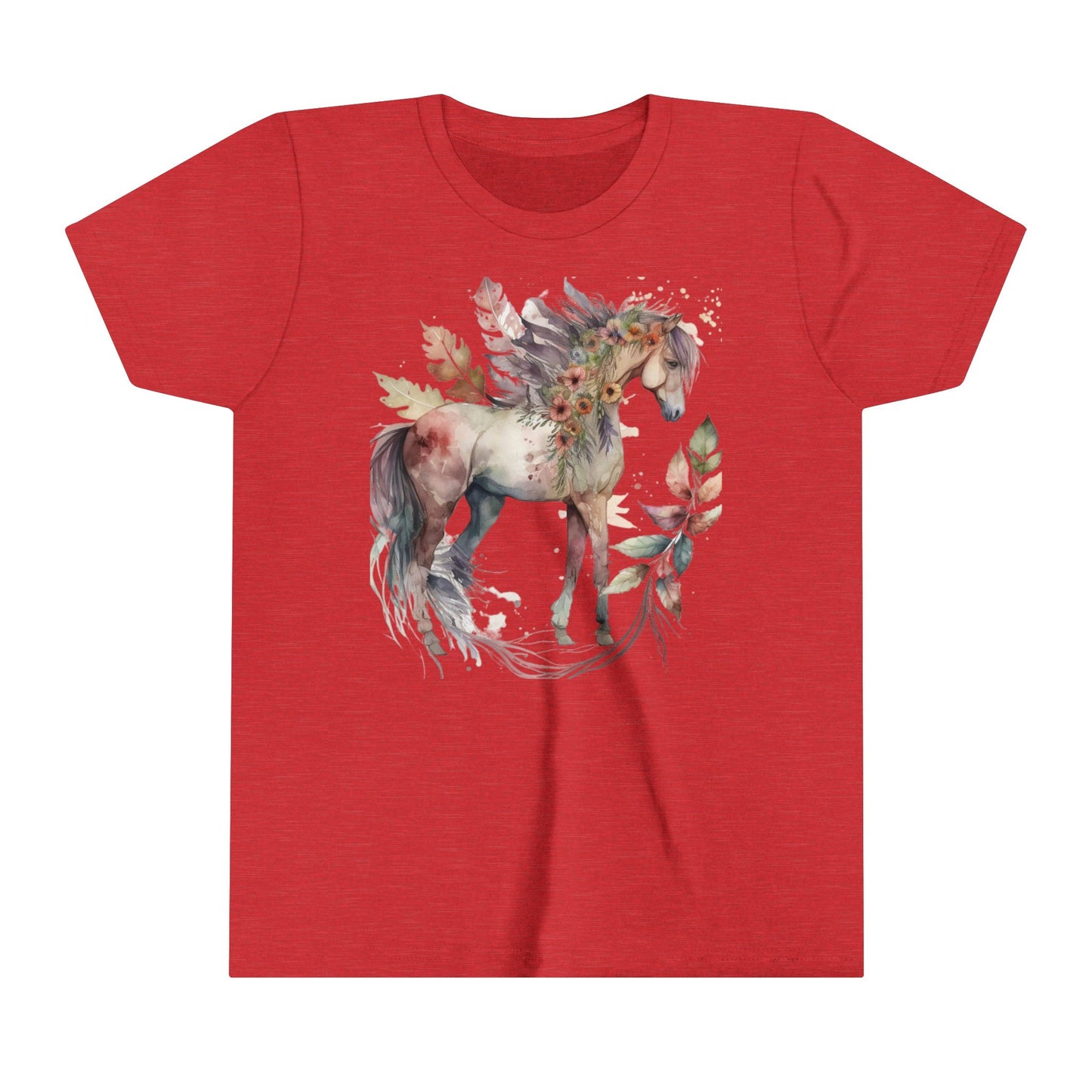 Boho Horse, Youth Short Sleeve Tee, Horse Tee - SmorgeousByGina
