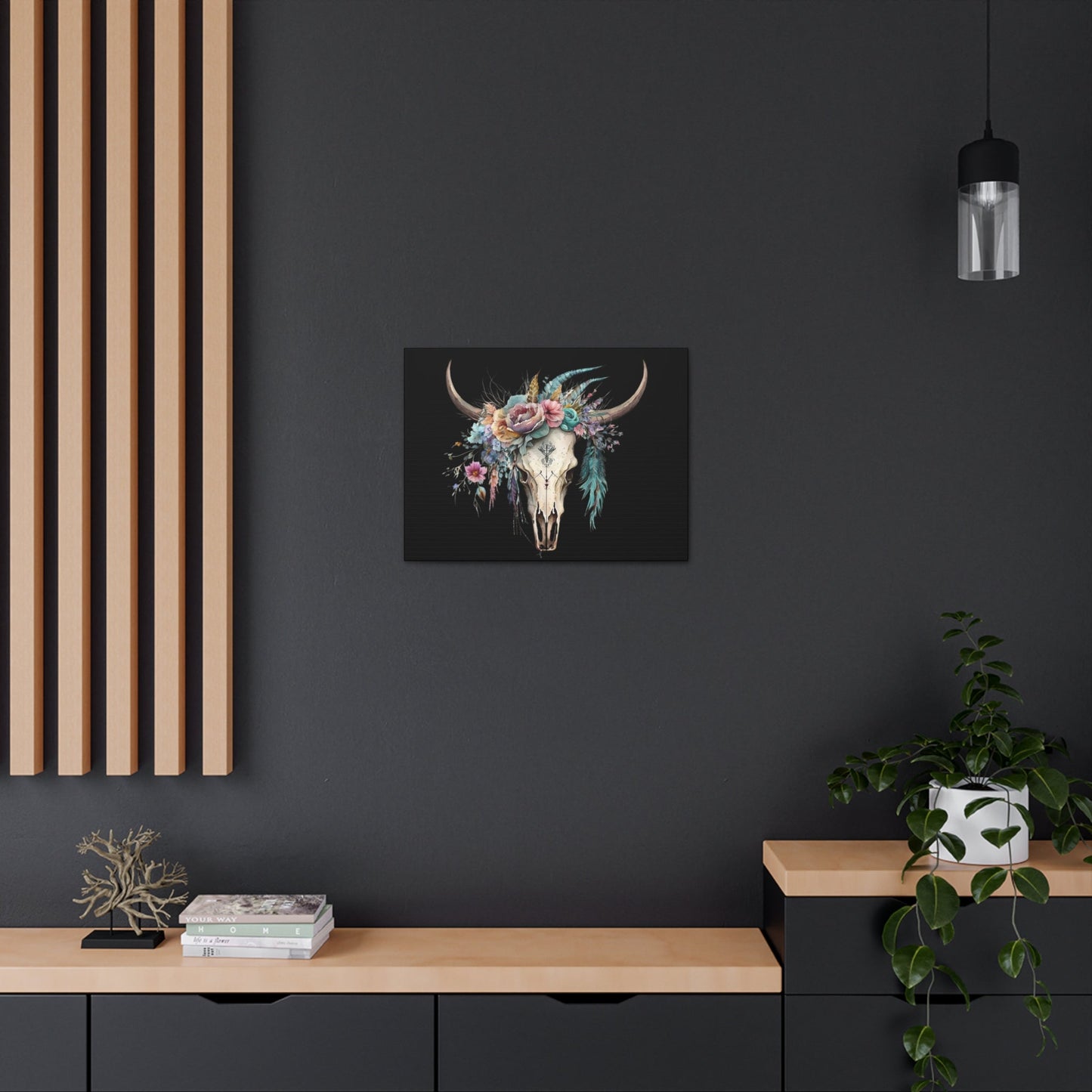 Boho Longhorn Canvas - SmorgeousByGina