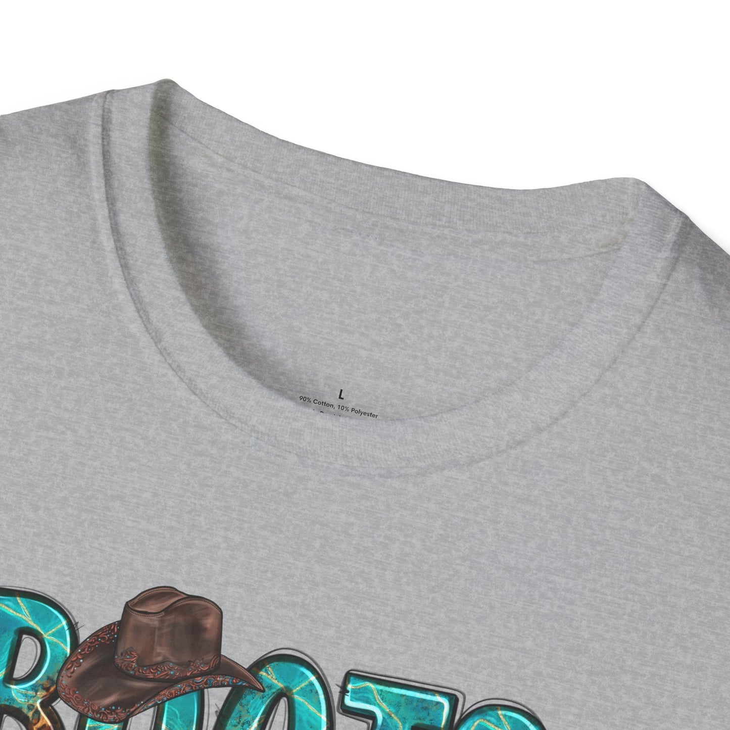 Boots and Bling, Cowgirl Shirt, Turquoise and Leopard Shirt, Rodeo Tee, Softstyle T-Shirt - SmorgeousByGina