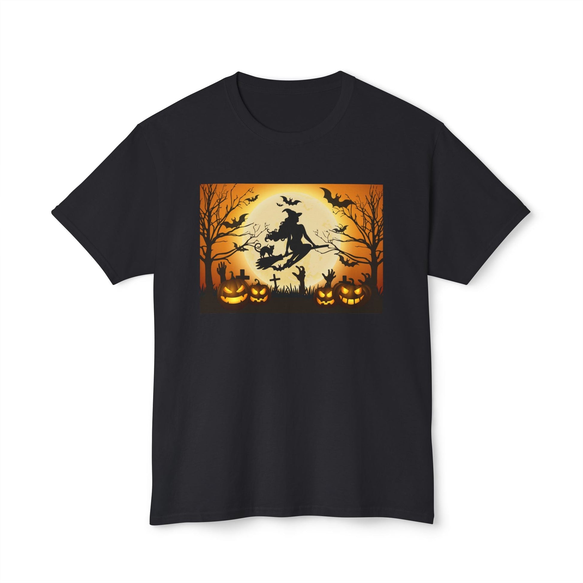 Broomstick Halloween Unisex HD Cotton™ T-shirt - SmorgeousByGina