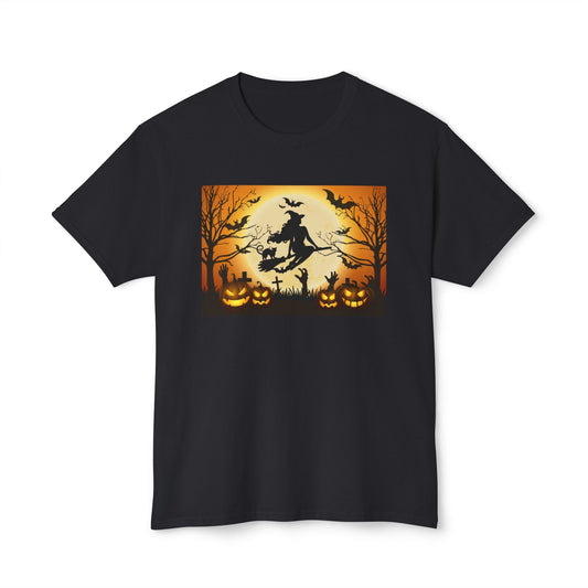 Broomstick Halloween Unisex HD Cotton™ T-shirt - SmorgeousByGina