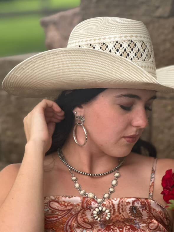 Card Theme Hoop Fashion Earrings - 2 inch drop