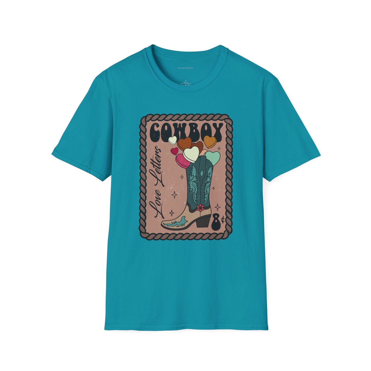 Cowboy Love Letters Softstyle T-Shirt - SmorgeousByGina