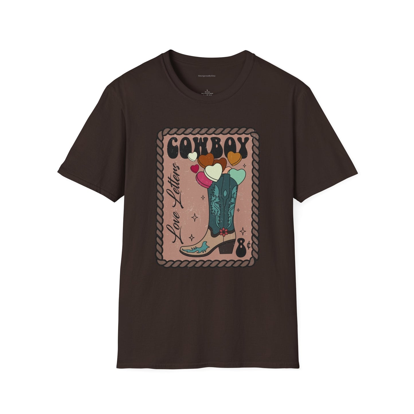 Cowboy Love Letters Softstyle T-Shirt - SmorgeousByGina