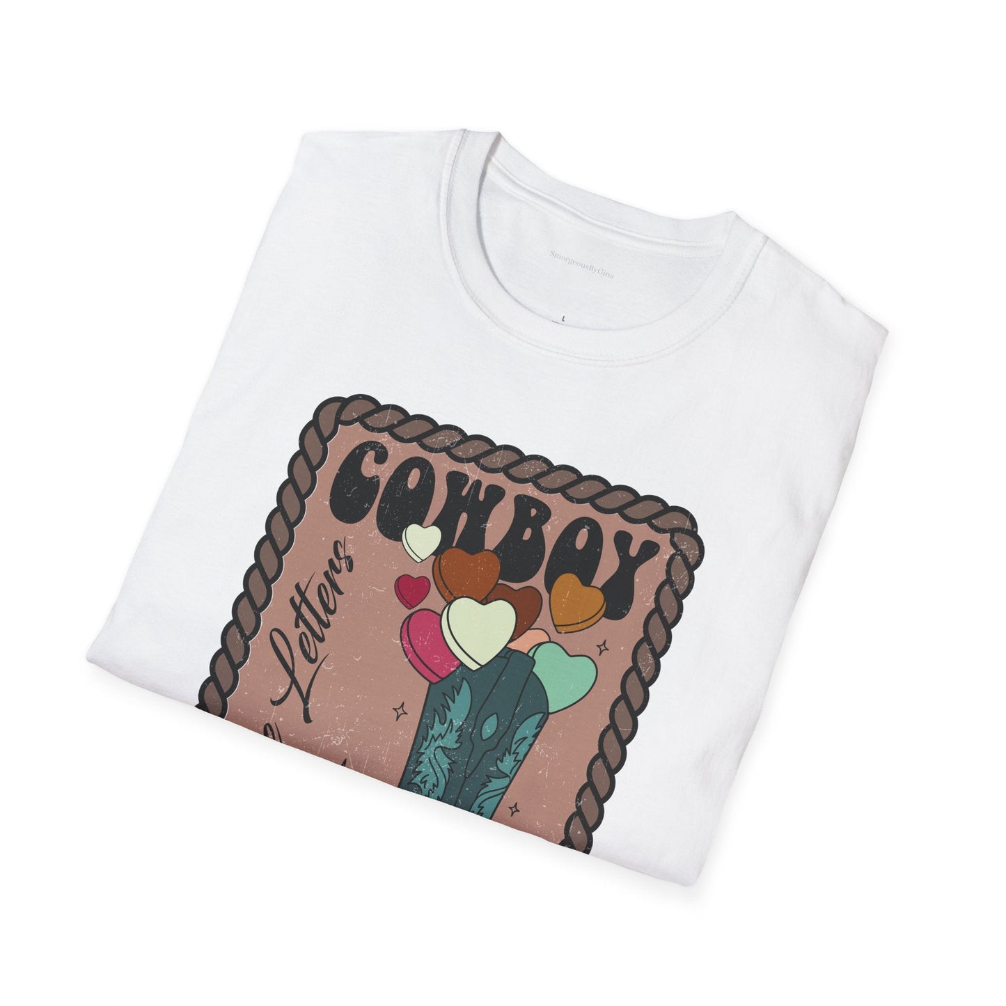 Cowboy Love Letters Softstyle T-Shirt - SmorgeousByGina