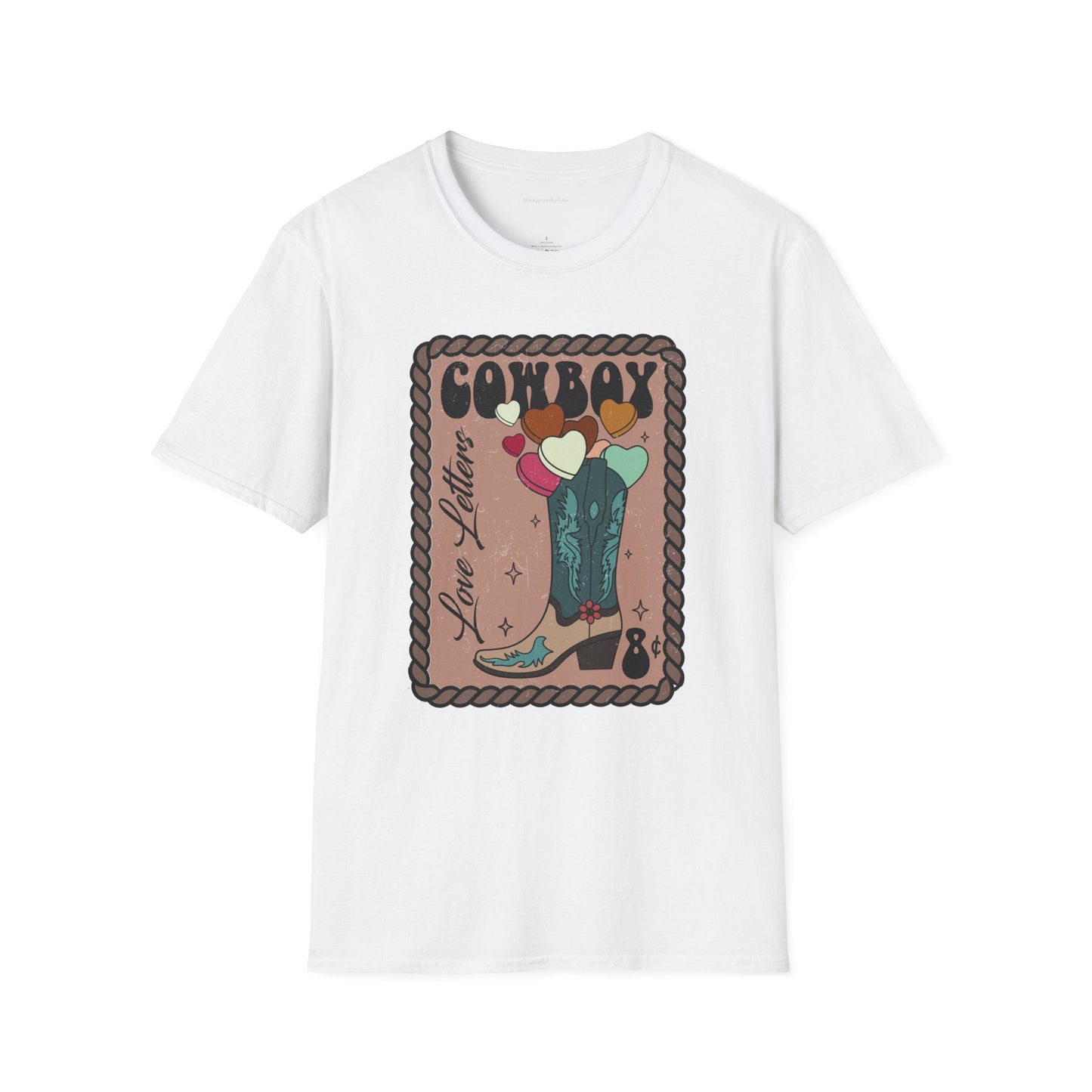 Cowboy Love Letters Softstyle T-Shirt - SmorgeousByGina