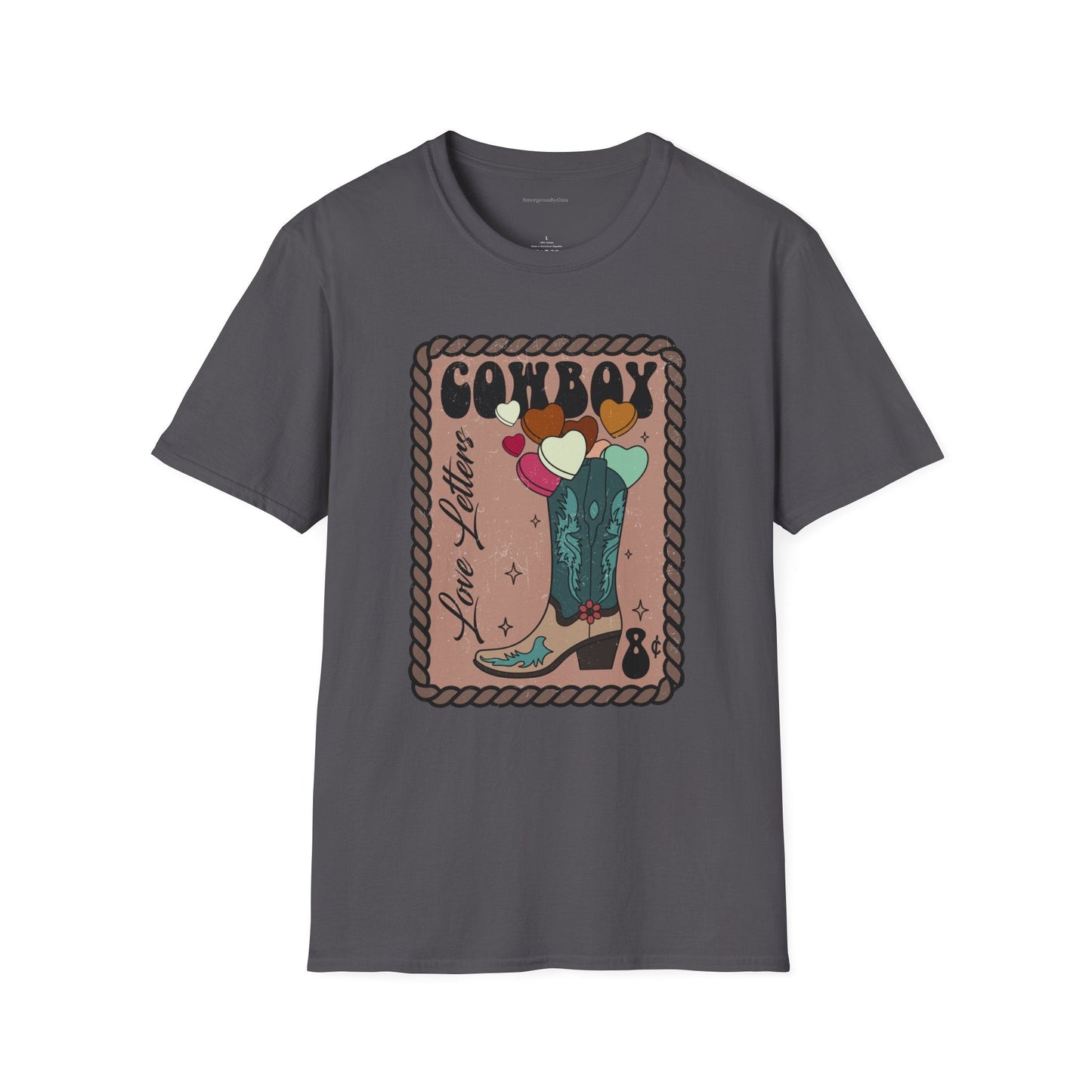 Cowboy Love Letters Softstyle T-Shirt - SmorgeousByGina