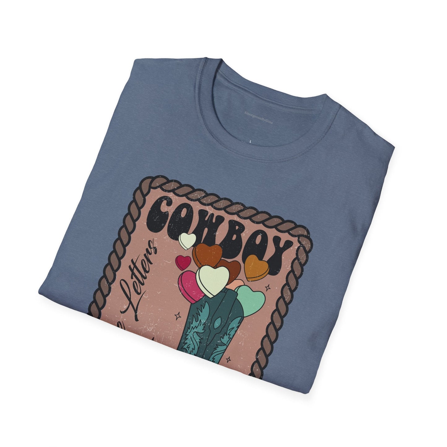 Cowboy Love Letters Softstyle T-Shirt - SmorgeousByGina