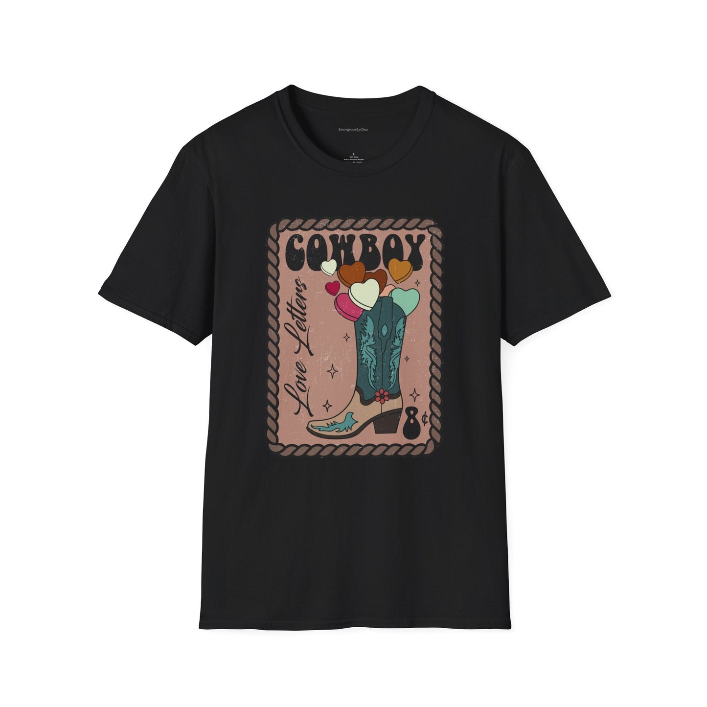 Cowboy Love Letters Softstyle T-Shirt - SmorgeousByGina