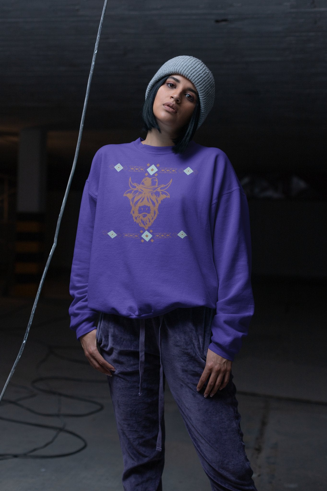 Diamond Highland Sweatshirt - SmorgeousByGina