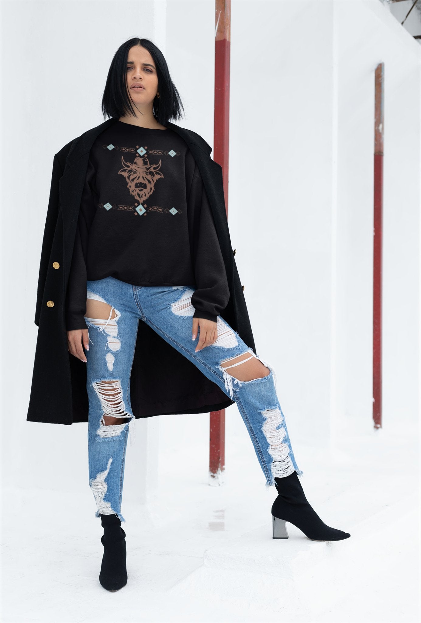 Diamond Highland Sweatshirt - SmorgeousByGina