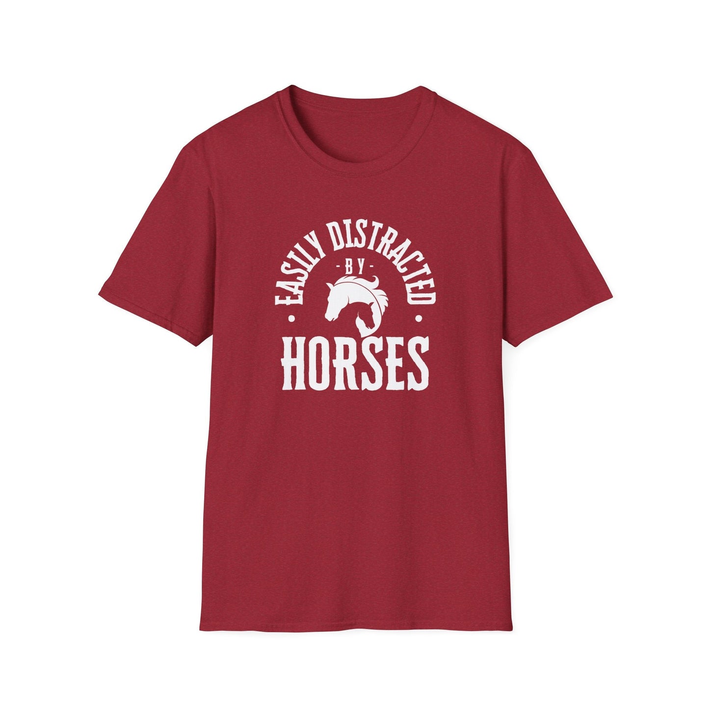 Distracted by Horses, Ranch, Unisex Softstyle T - Shirt - SmorgeousByGina