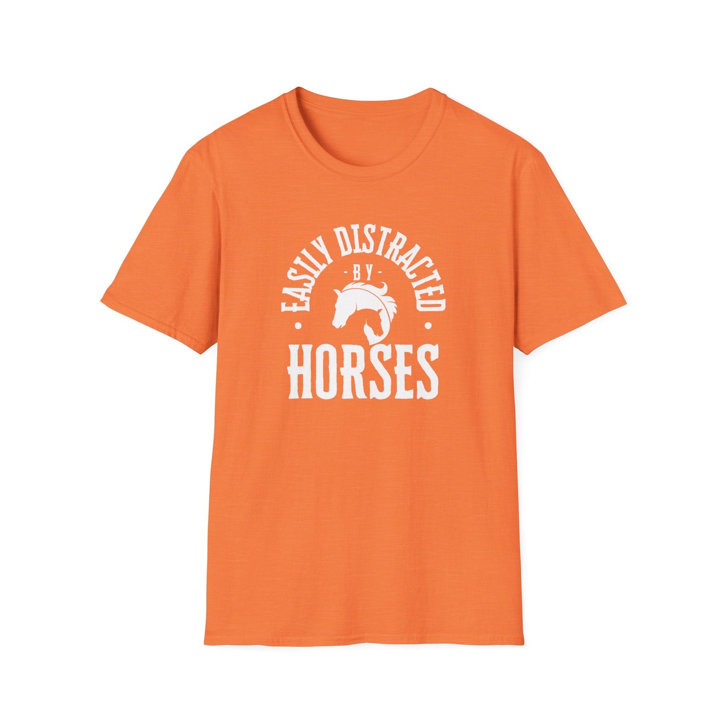 Distracted by Horses, Ranch, Unisex Softstyle T - Shirt - SmorgeousByGina