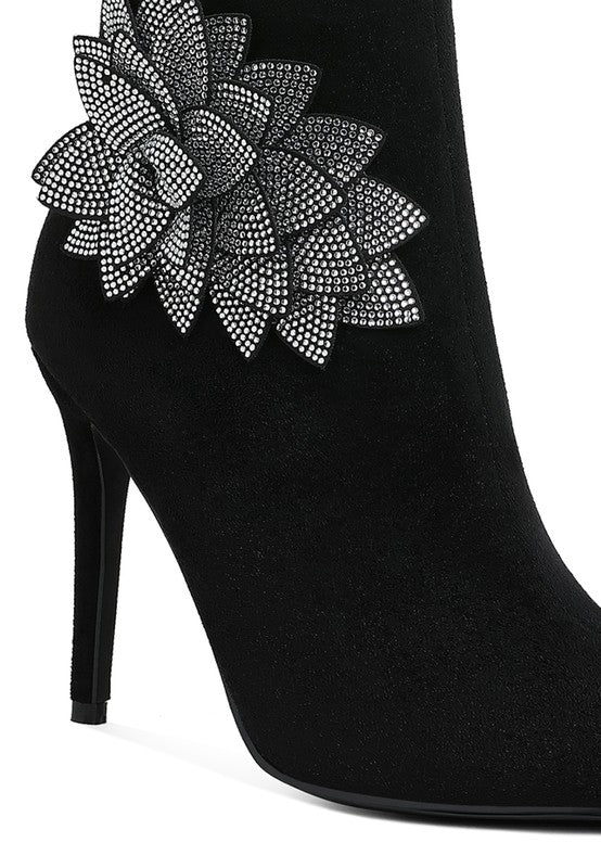 Yarrow Rhinestones Petal Boots