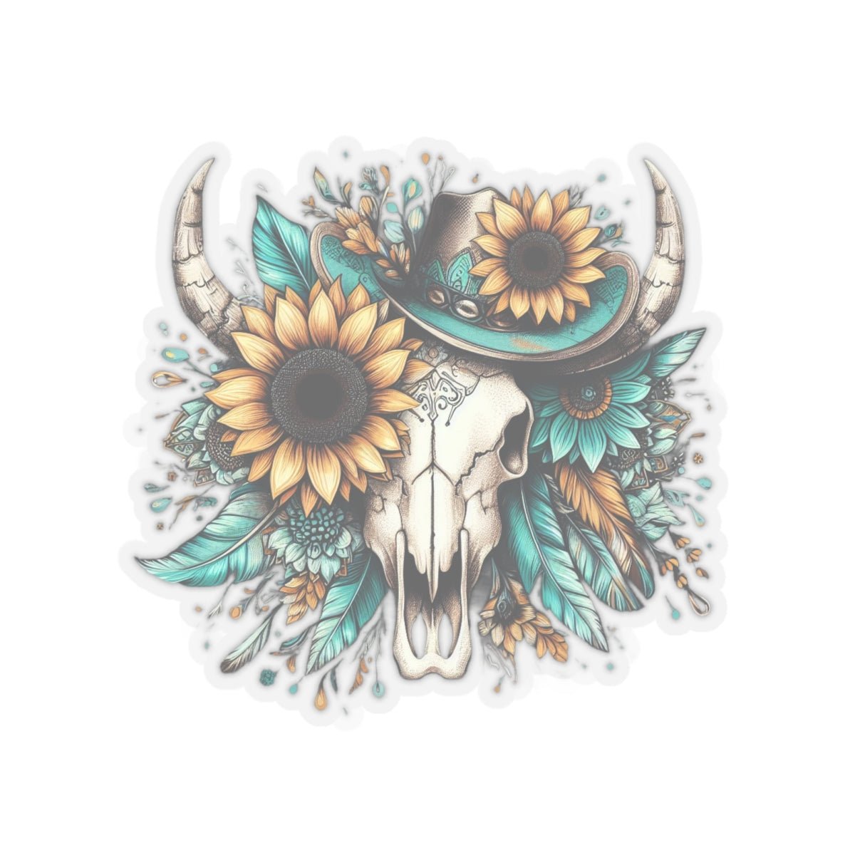 Fall Skull Kiss - Cut Stickers - SmorgeousByGina