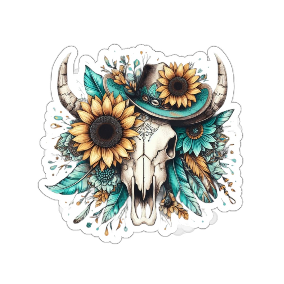 Fall Skull Kiss - Cut Stickers - SmorgeousByGina