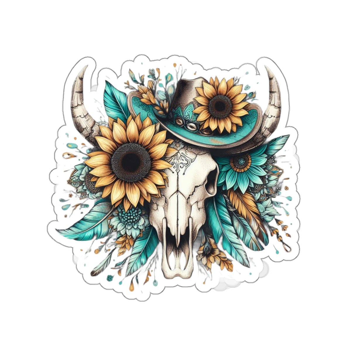 Fall Skull Kiss - Cut Stickers - SmorgeousByGina