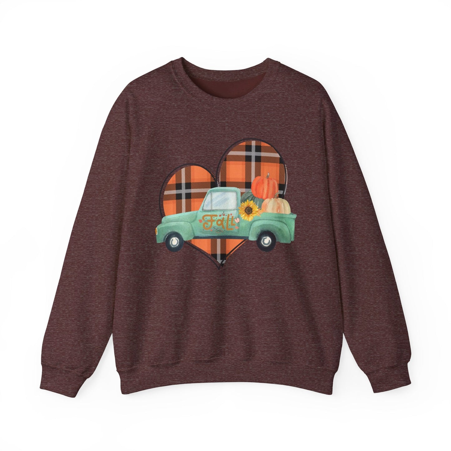 Fall Vintage Truck Unisex Heavy Blend™ Crewneck Sweatshirt - SmorgeousByGina