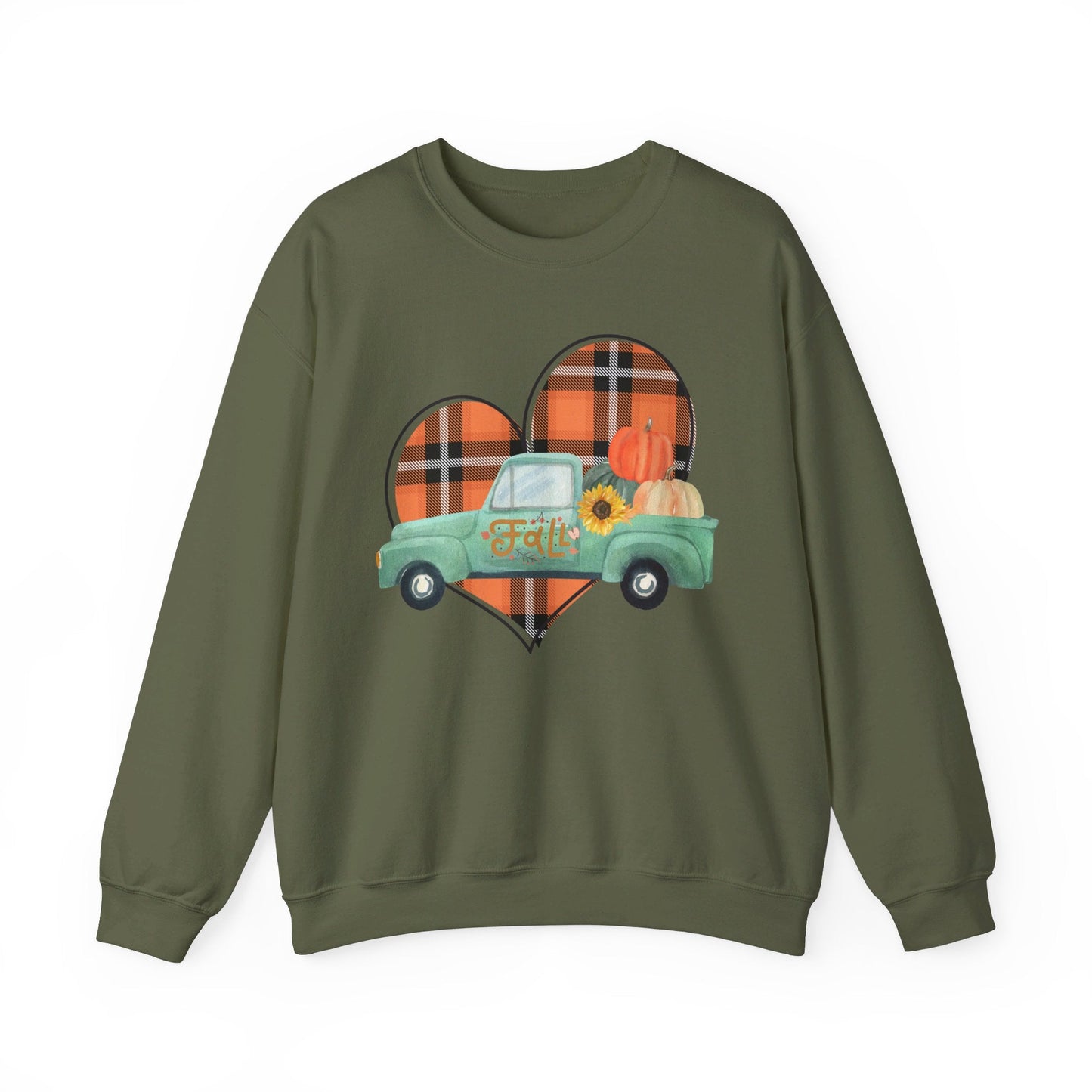 Fall Vintage Truck Unisex Heavy Blend™ Crewneck Sweatshirt - SmorgeousByGina