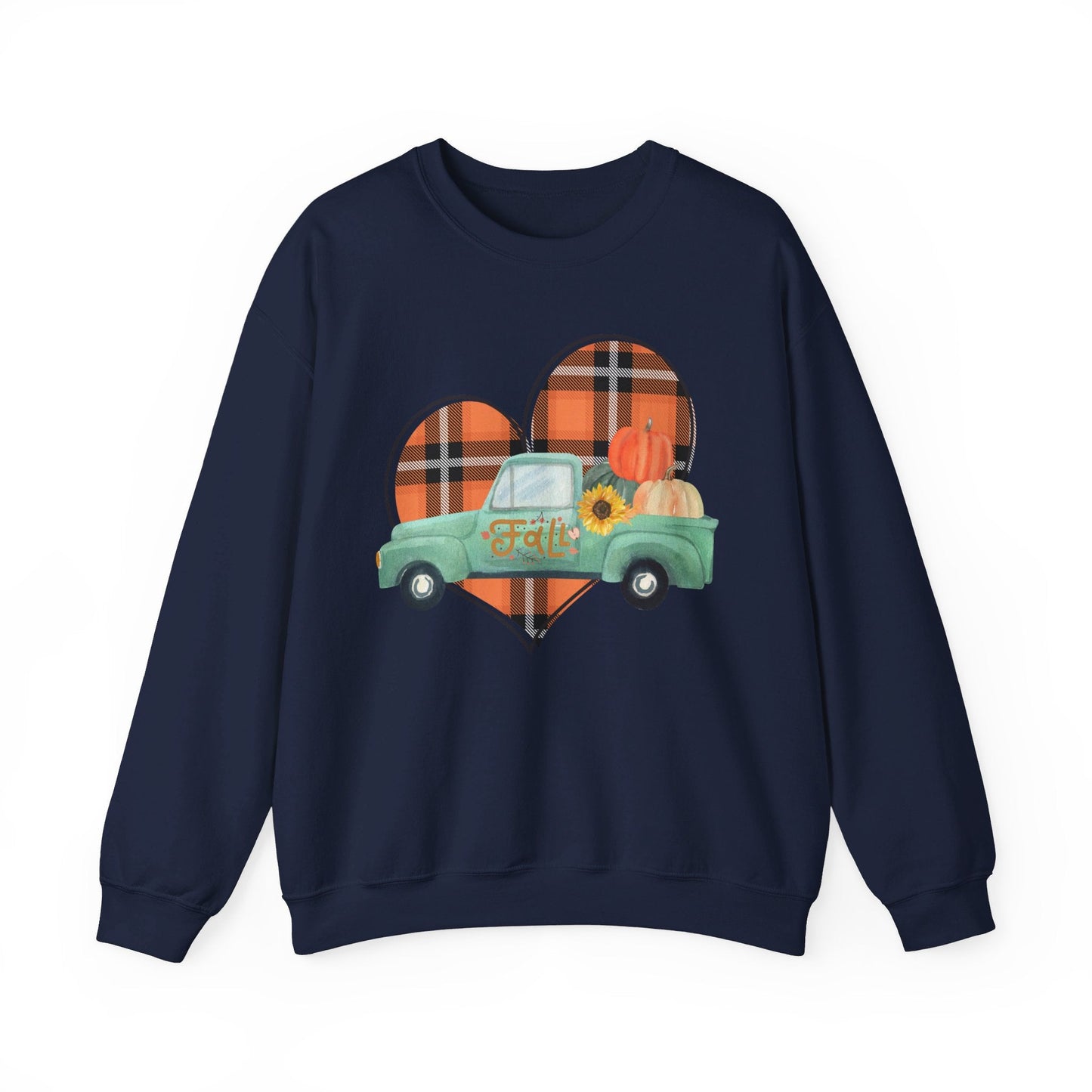 Fall Vintage Truck Unisex Heavy Blend™ Crewneck Sweatshirt - SmorgeousByGina