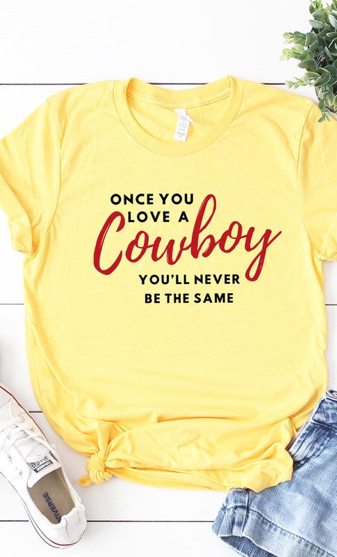 Love A Cowboy Graphic Tee