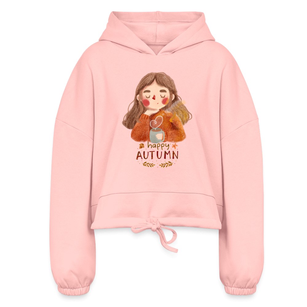 Happy Autumn Women’s Cropped Hoodie - SmorgeousByGina