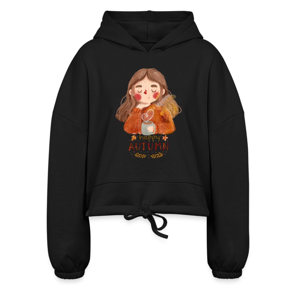 Happy Autumn Women’s Cropped Hoodie - SmorgeousByGina