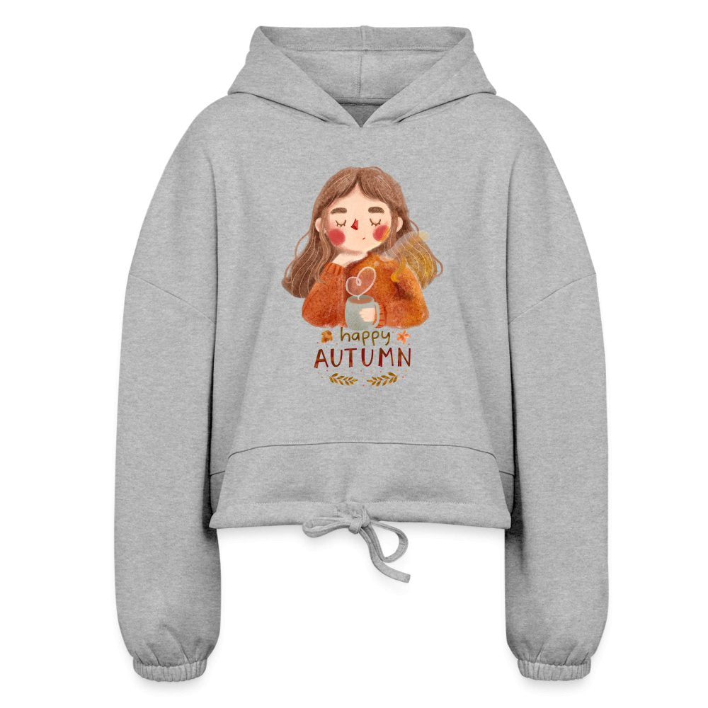Happy Autumn Women’s Cropped Hoodie - SmorgeousByGina