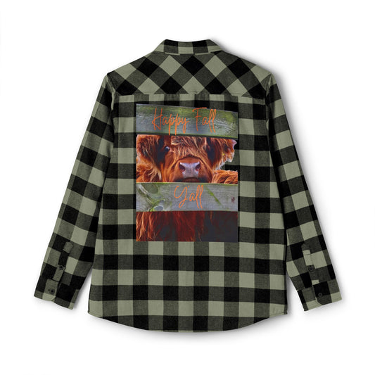 Happy Fall Y'all Unisex Flannel Shirt - SmorgeousByGina