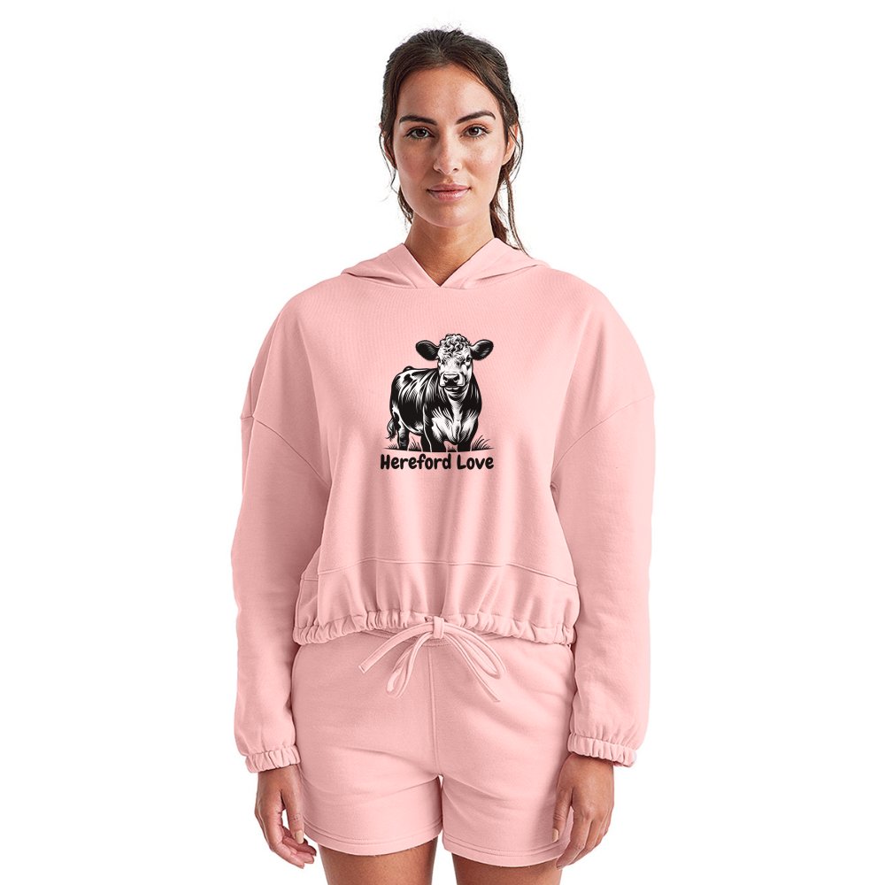 Hereford Love Women’s Cropped Hoodie - SmorgeousByGina