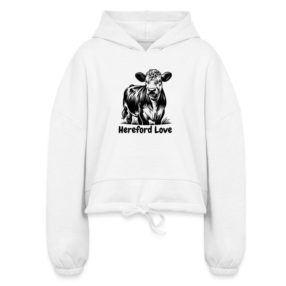 Hereford Love Women’s Cropped Hoodie - SmorgeousByGina