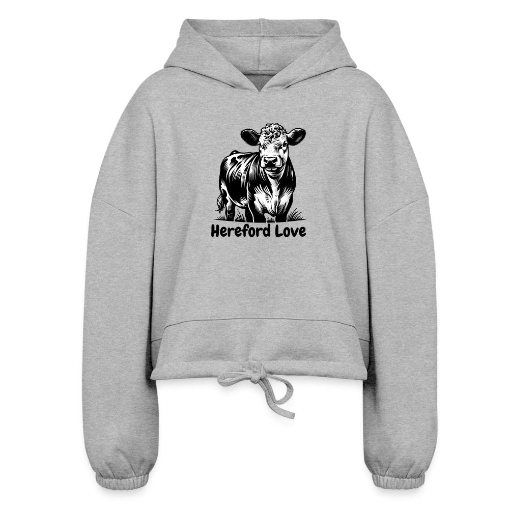 Hereford Love Women’s Cropped Hoodie - SmorgeousByGina